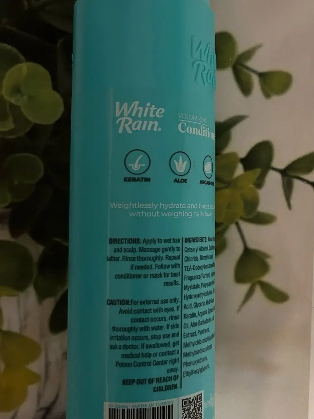White Rain Volumizing Conditioner Keratin+Aloe +ARGAN Oils 12FLOZ💥